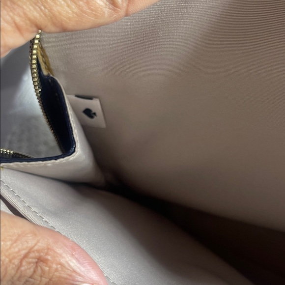 Kate Spade Dark Blue and Beige Shoulder Bag - Picture 2 of 6